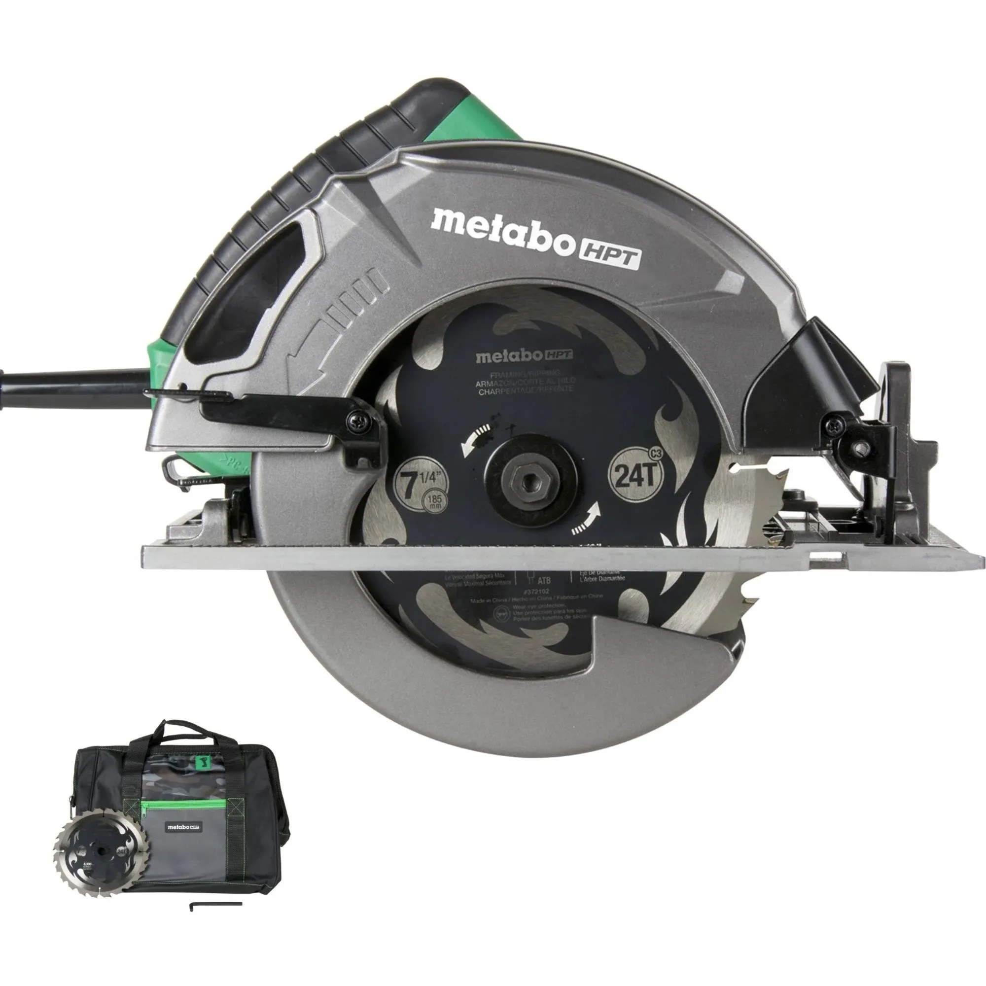 NEW Metabo Hpt 7-1/4 Inch Circular Saw 185mm 15 Amp Dust Blower Option Skill Saw