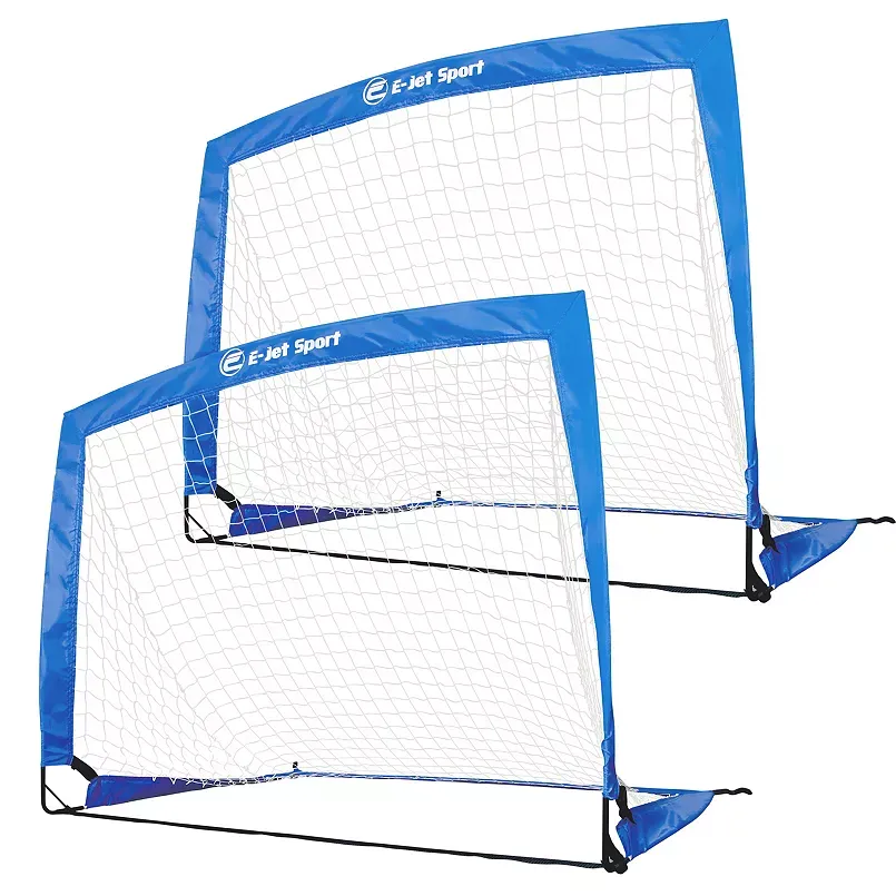 E-Jet Set of 2 Portable Backyard Soccer Goals