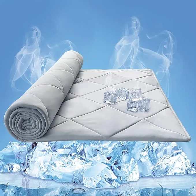 ZonLi Cooling Blankets for Hot Sleepers,All-Season Lightweight Blanket for Night Sweats,Cool Blanket Absorbs Body Heat to Keep Cool，Q-Max 0.45 Summer Blanket for Bed Sofa Couch,Beachside Village