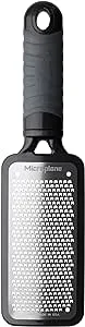 Microplane Home Series Fine Cheese Grater - Surgical Stainless Steel for Fine Grating (Black)