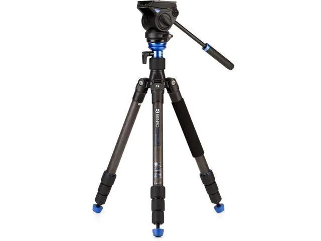 Benro HFTA28CS4H Hybrid Carbon Fiber Tripod with S4H Pan/ ilt Head (  Returned from FBA )