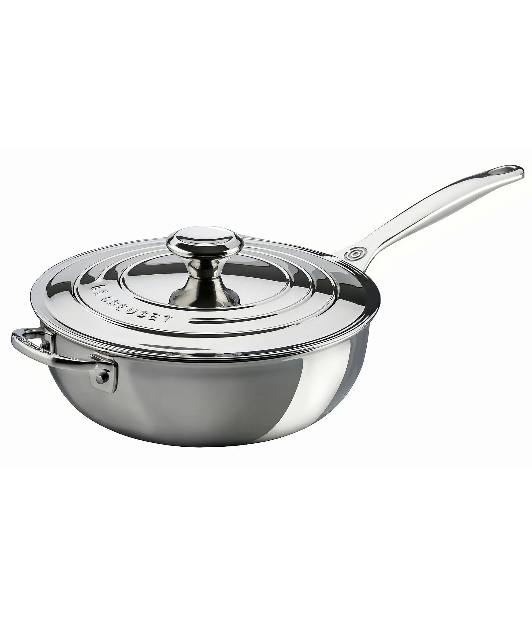 Le Creuset Tri-Ply Stainless Steel 3.5 Quart Saucier Pan