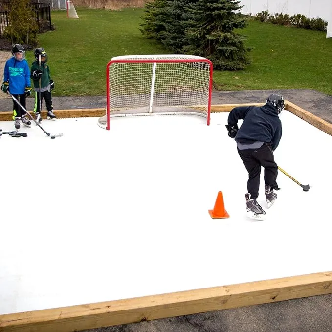 Skate Anytime - Synthetic Ice for Hockey - Skateable Artificial Ice Tiles - Backyard Ice Rink - Expandable