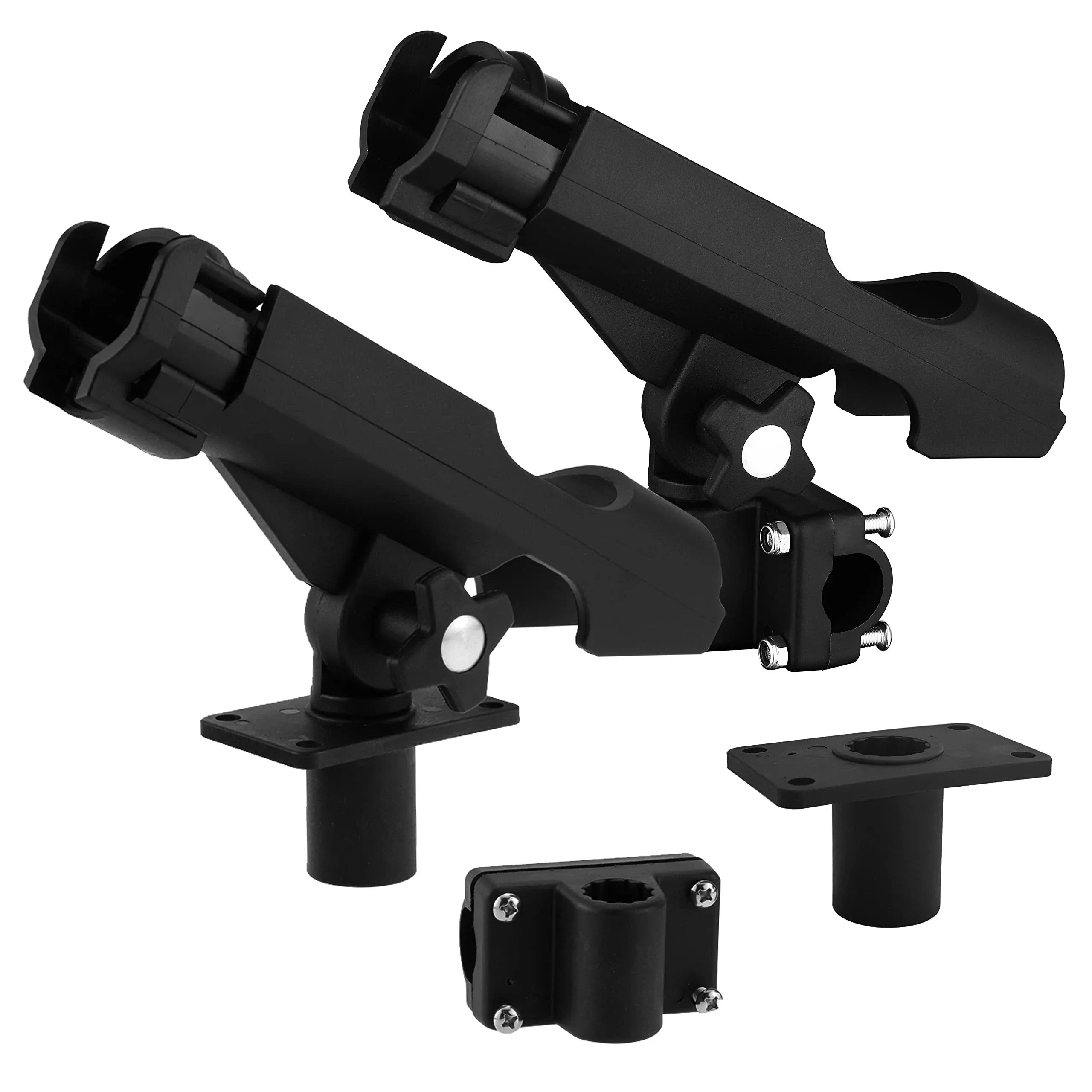 HiUmi Adjustable Black Fishing Rod Holder