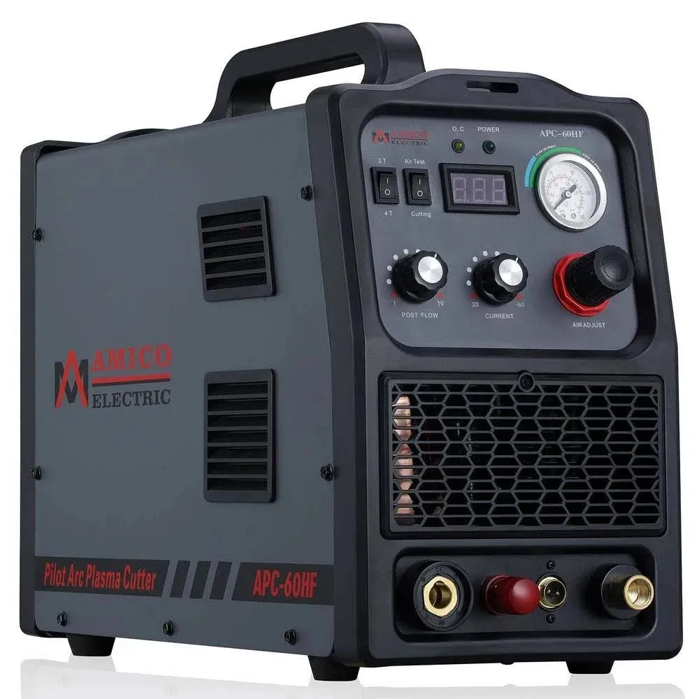 Amico APC-60HF, 60 Amp Non-touch Pilot Arc Plasma Cutter Cutting 80% Duty Cycle