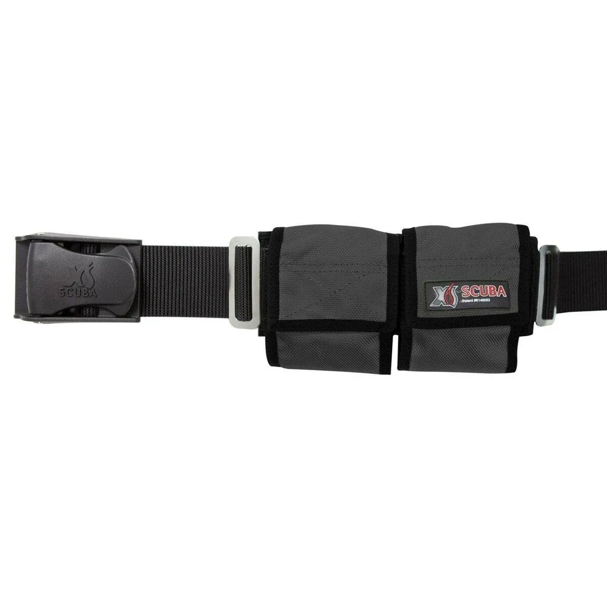 XS Scuba Eight Pocket Weight Belt Black 4 Pocket