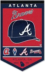 Sports Flags & Pennants Co. Atlanta Braves History Heritage Logo Banner