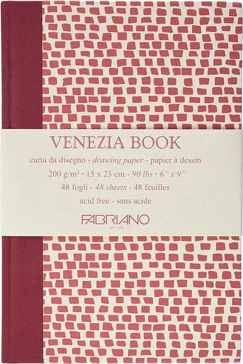 Block Drawing Paper &#034; Venice Book &#034; 15X23 Portrait 200GR 48FG