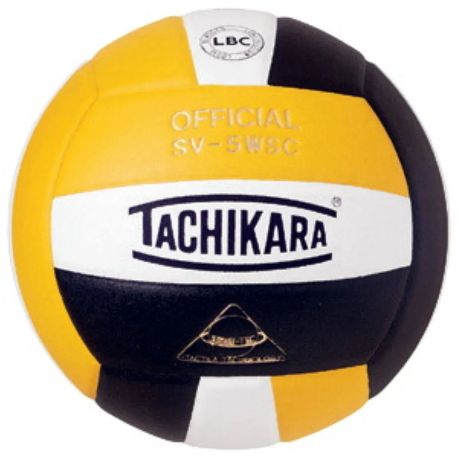 Tachikara SV-5WSC Sensi-Tec Composite Volleyball - Gold/White/Black