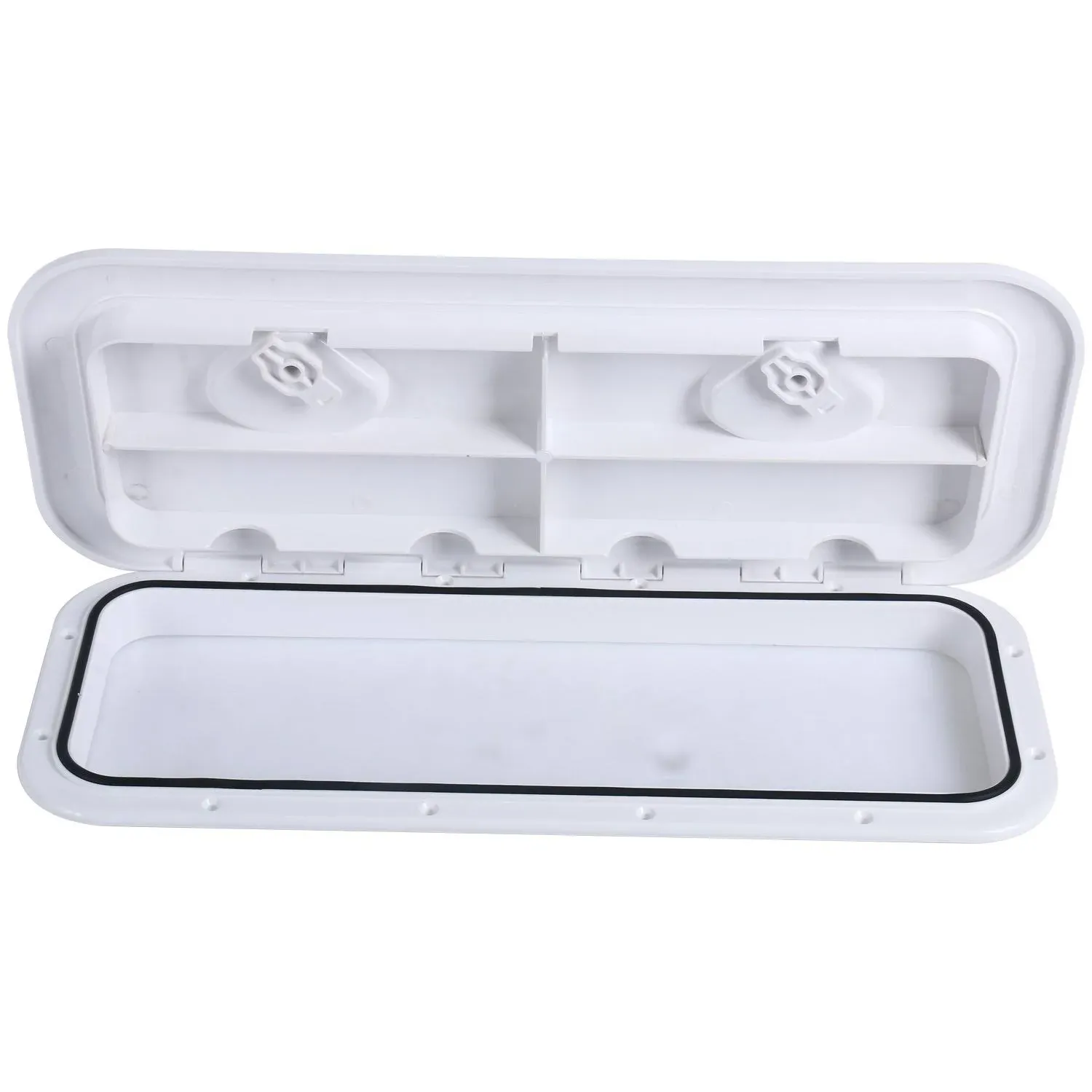 Amarine Made Boat Hatch Access Hatch and Lid Marine Grade 24" x 9-5/8" for Marine Caravan RV-White