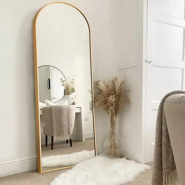 Arched Full Length Floor Wall Mirror Standing Dressing Mirror