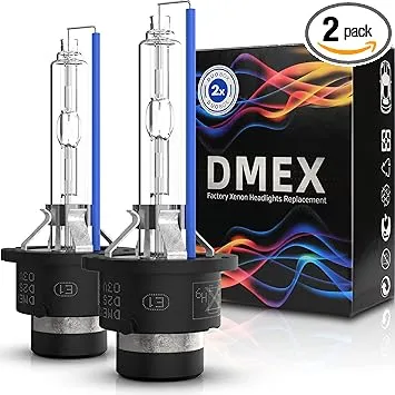 DMEX D2S - 35W - 8000K White Blue Xenon Headlight HID Bulbs 85122 66240 66040 66240CBI Replacement - Pack of 2(Not fit Halogen Headlight Assembly)