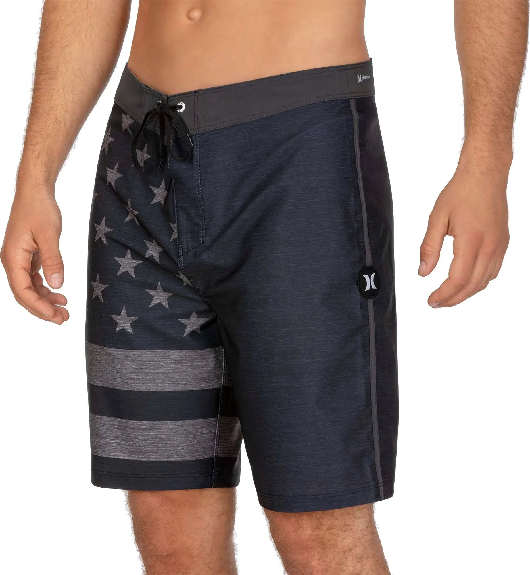 Hurley Men's Phantom Patriot 20" Board Shorts - Black