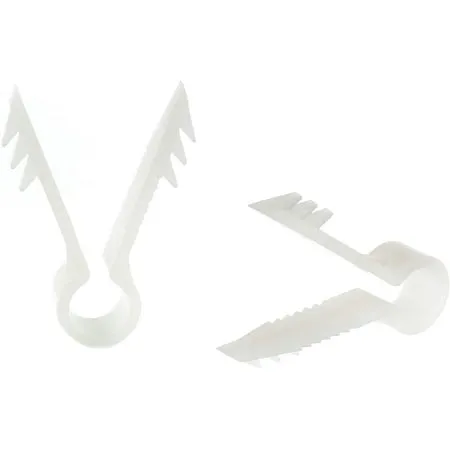 The Cimple Co Stucco and Drywall Cable Clips for Coaxial and Similar Cables - Push-In Masonry Anchors - RG59, RG6, Ethernet, and Similar - Cable Clips