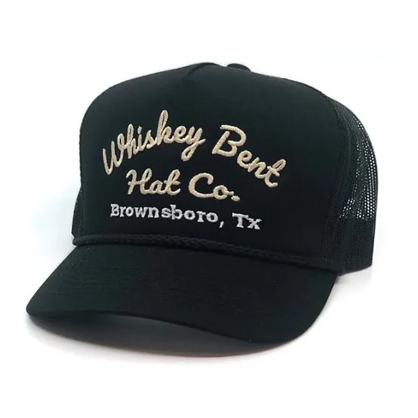 Men's Whiskey Bent Hat Co. Sale Barn Snapback Hat One Size Black