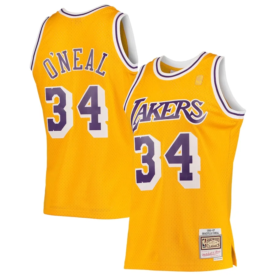 Men's Mitchell & Ness Los Angeles Lakers Shaquille O'Neal 1996 Swingman Jersey