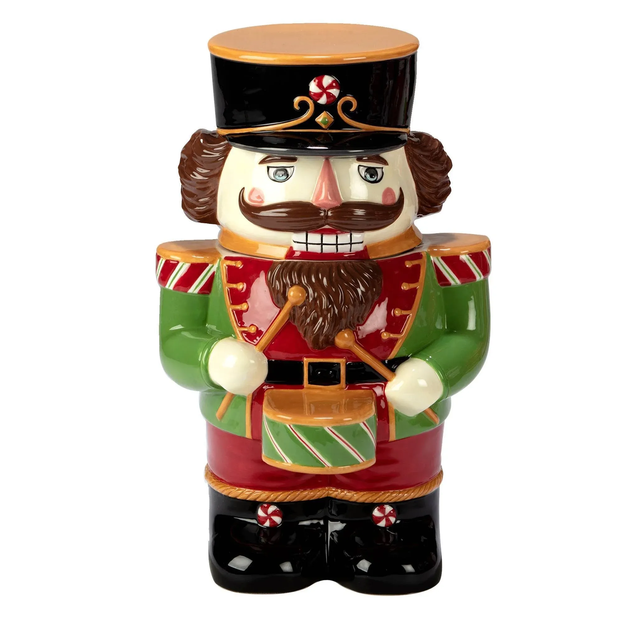 Certified International Holiday Magic Nutcracker 3D Cookie Jar