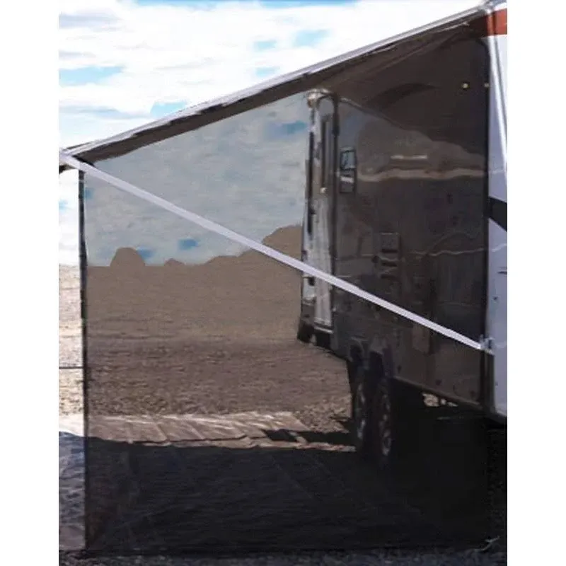 Tentproinc RV Awning Side Sun Shade Screen 9'X7' (Brown) Mesh Screen Sunshade Complete Kits Motorhome Camping Trailer Awning Sun Shade Canopy UV Blocker - 3 Year Warranty