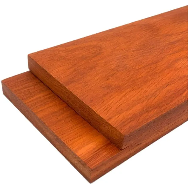 Padauk Lumber Board - 3/4" x 6" (2 Pcs) (3/4" x 6" x 18")