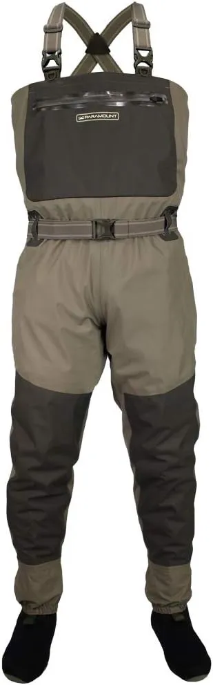 Paramount Outdoors Deep Eddy Breathable Stockingfoot Chest Fishing Wader (Large)