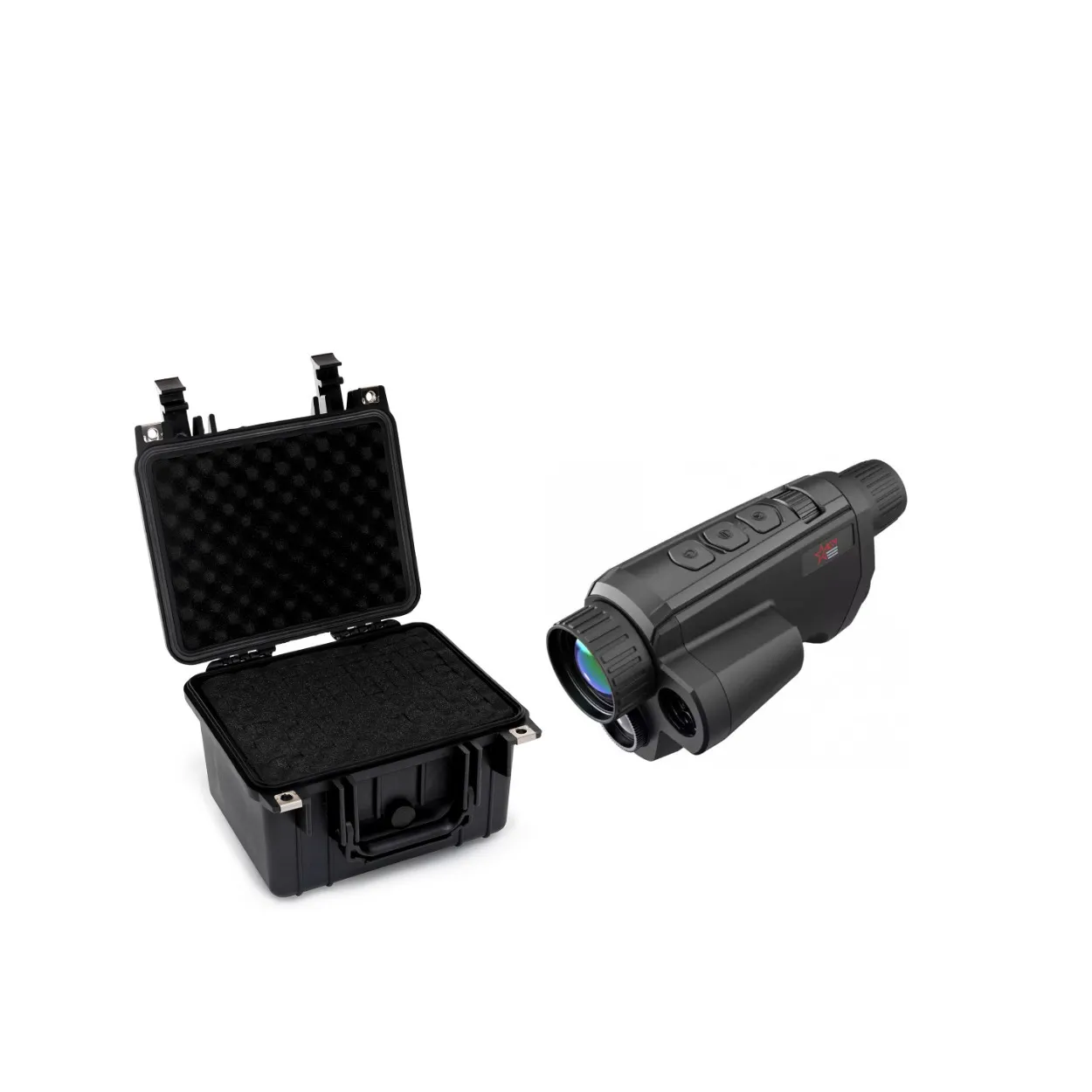 AGM Fuzion TM35-384 Fusion Thermal and CMOS Monocular with Laser Range Finder w/Hard Case