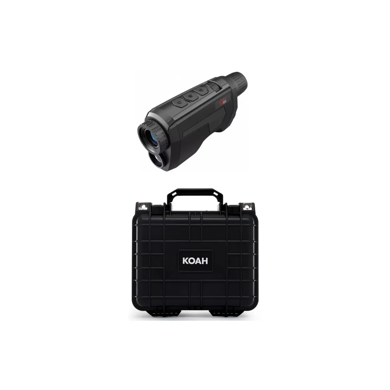 AGM Fuzion TM25-384 Fusion Thermal and CMOS Monocular with Laser Finder w/Weatherproof Hard Case