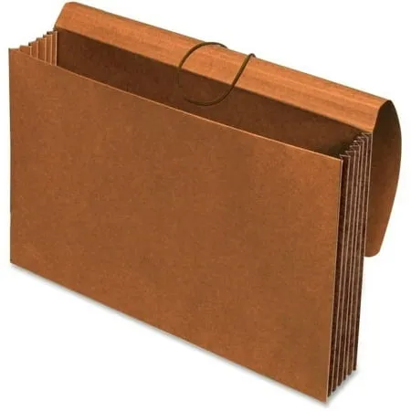 Pendaflex Extra Wide Tyvek Wallets Legal - 10 x 15 3/8 8 1/2 x 14 Sheet Size - 1200 Sheet Capacity - 5 1/4 Expansion - Top Tab Location - 11 pt. Folder Thickness - Redrope - Brown - Recycled -