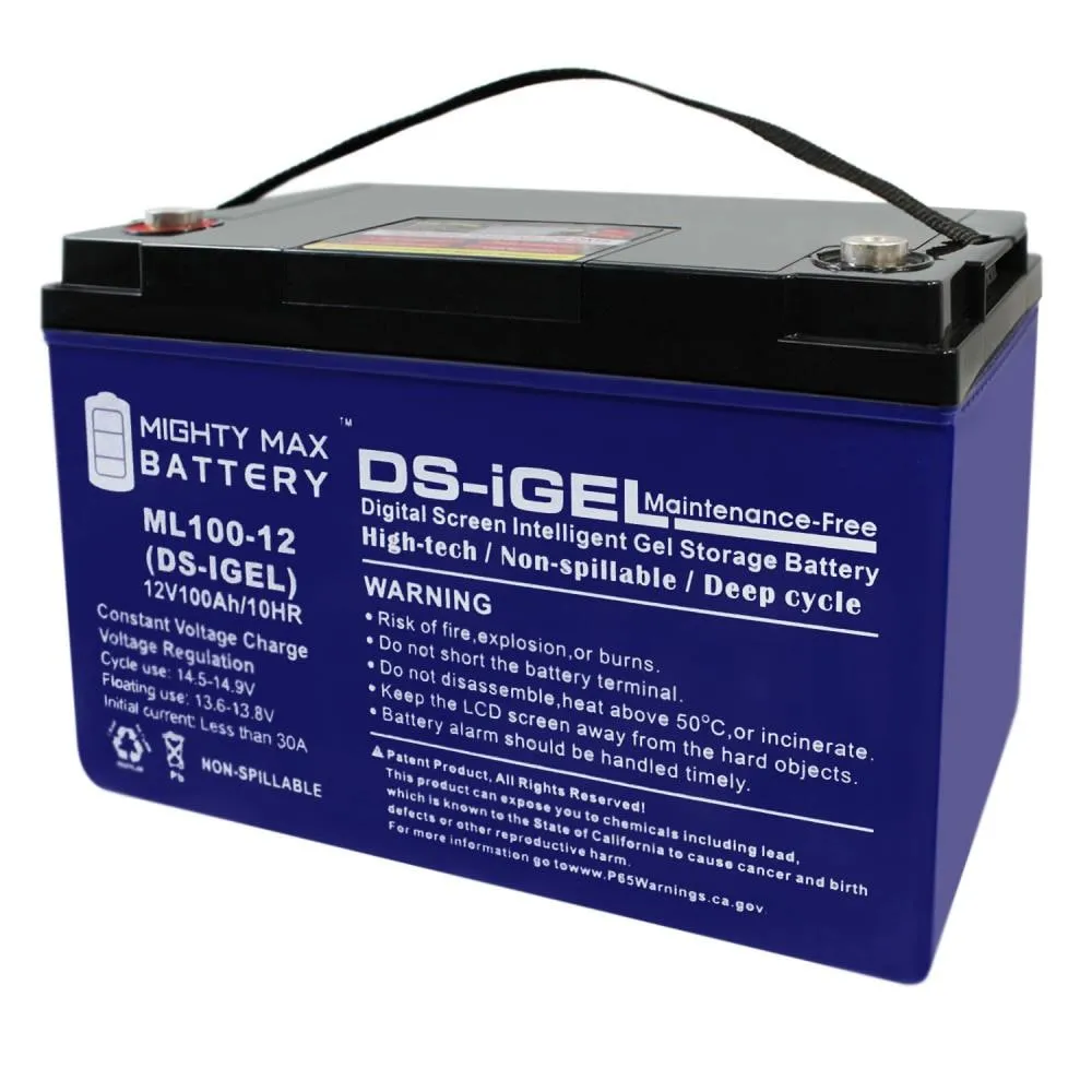 Mighty Max Battery 12V 100AH GEL for Zoeller Sump Pump Rechargeable Sealed Gel 121000 Backup Power Batteries Lowes.com