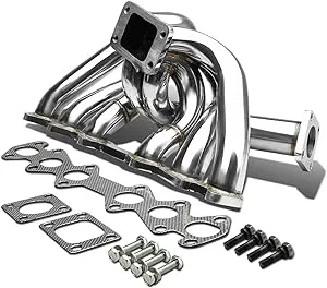 DNA Motoring for 86-92 Supra Stainless Steel T3 Turbo Manifold W/44mm Wastegate Port - MK3 Mark III 1JZ-GTE 87 88 89 90 91 TM