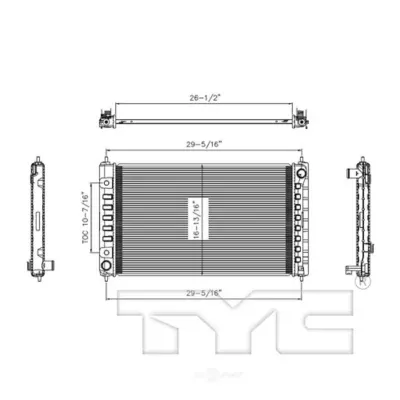 TYC Radiator Assembly for Nissan Altima 2007-2016