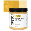 Golden Open Acrylics - Iridescent Bright Gold (Fine), 8 oz Jar