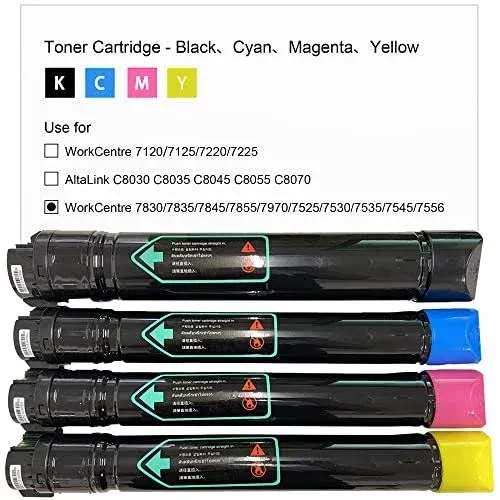 Juyudow Toner Cartridge Replacement for Xerox WorkCentre 7830 7835 7845 7855 7970 ...