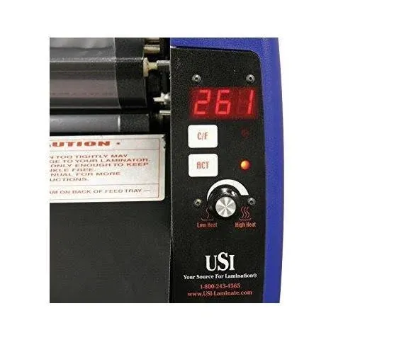 USI Thermal (Hot) Roll Laminator, ARL 2700, Laminates Films up to 27 Inches Wide and 5 Mils Thick, UL Listed, Industry's Best 2-Year Warranty