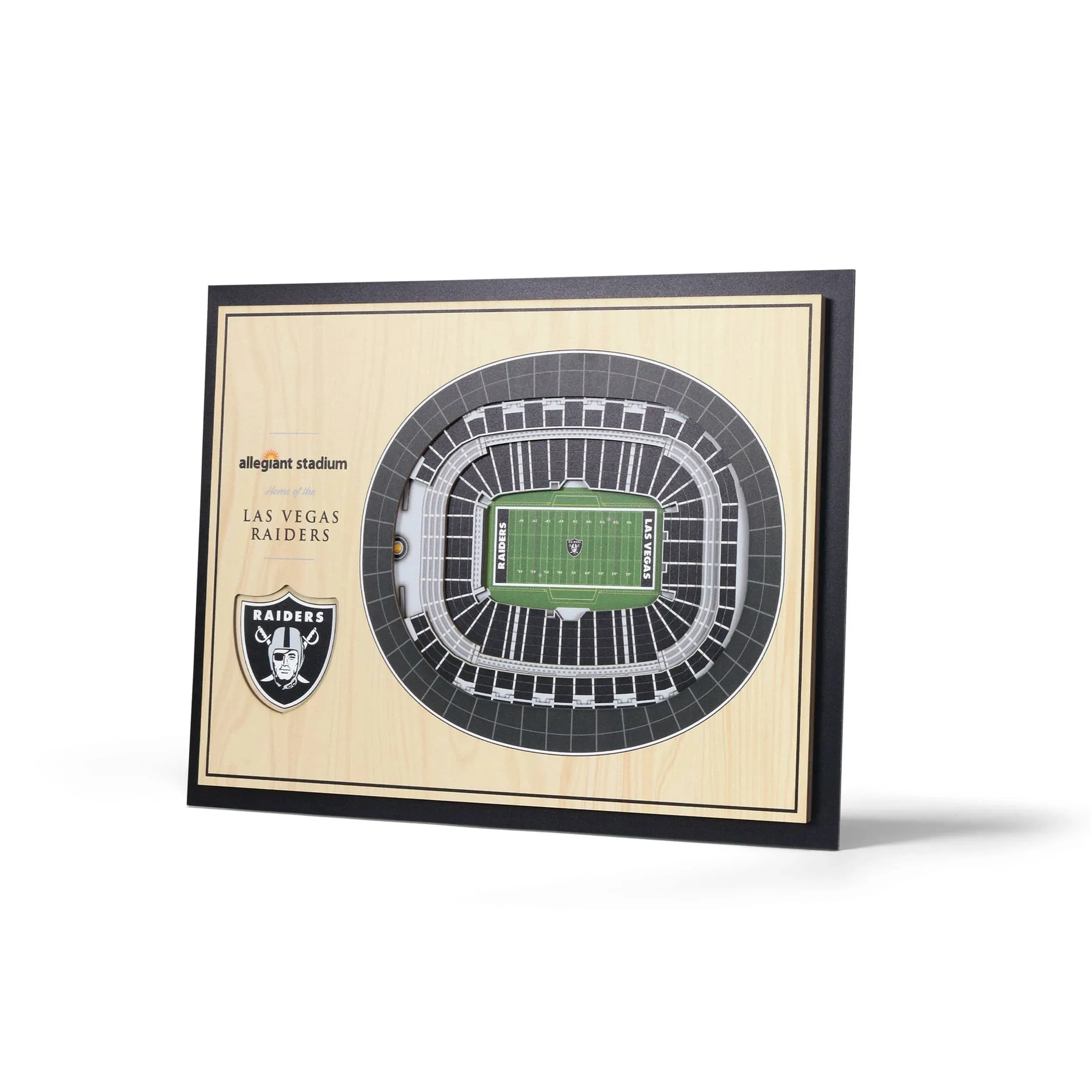 YouTheFan NFL Las Vegas Raiders 5-Layer StadiumView Wall Art