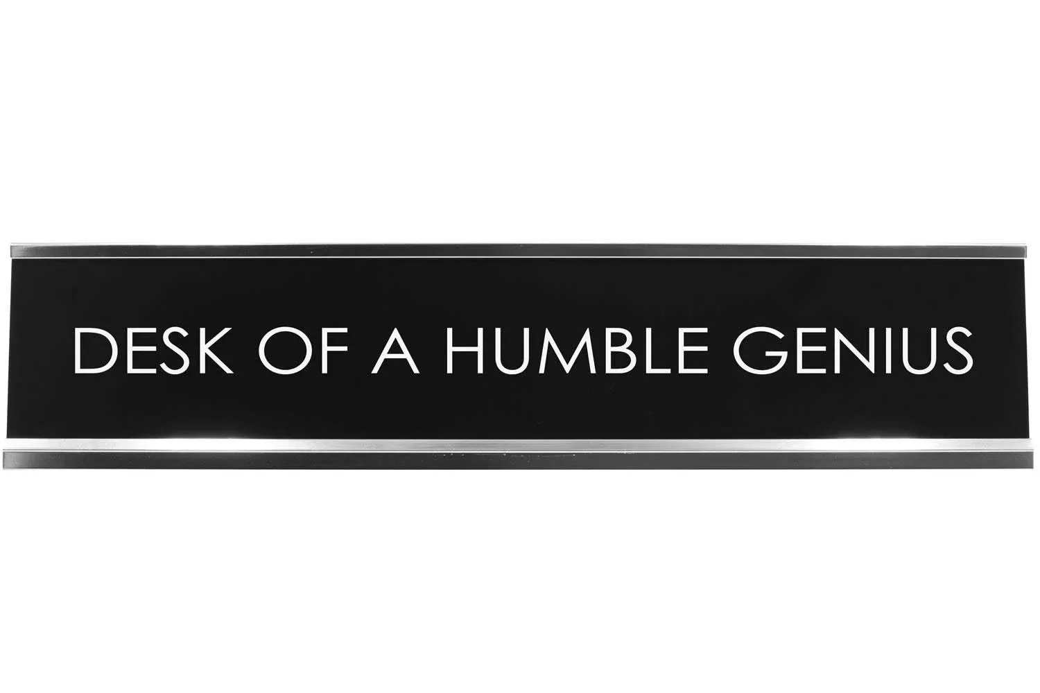 Designs ByLITA Desk of a Humble Genius Novelty Desk Sign