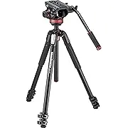 Manfrotto MT055XPRO3 Aluminum Tripod with MVH502AH Video Head