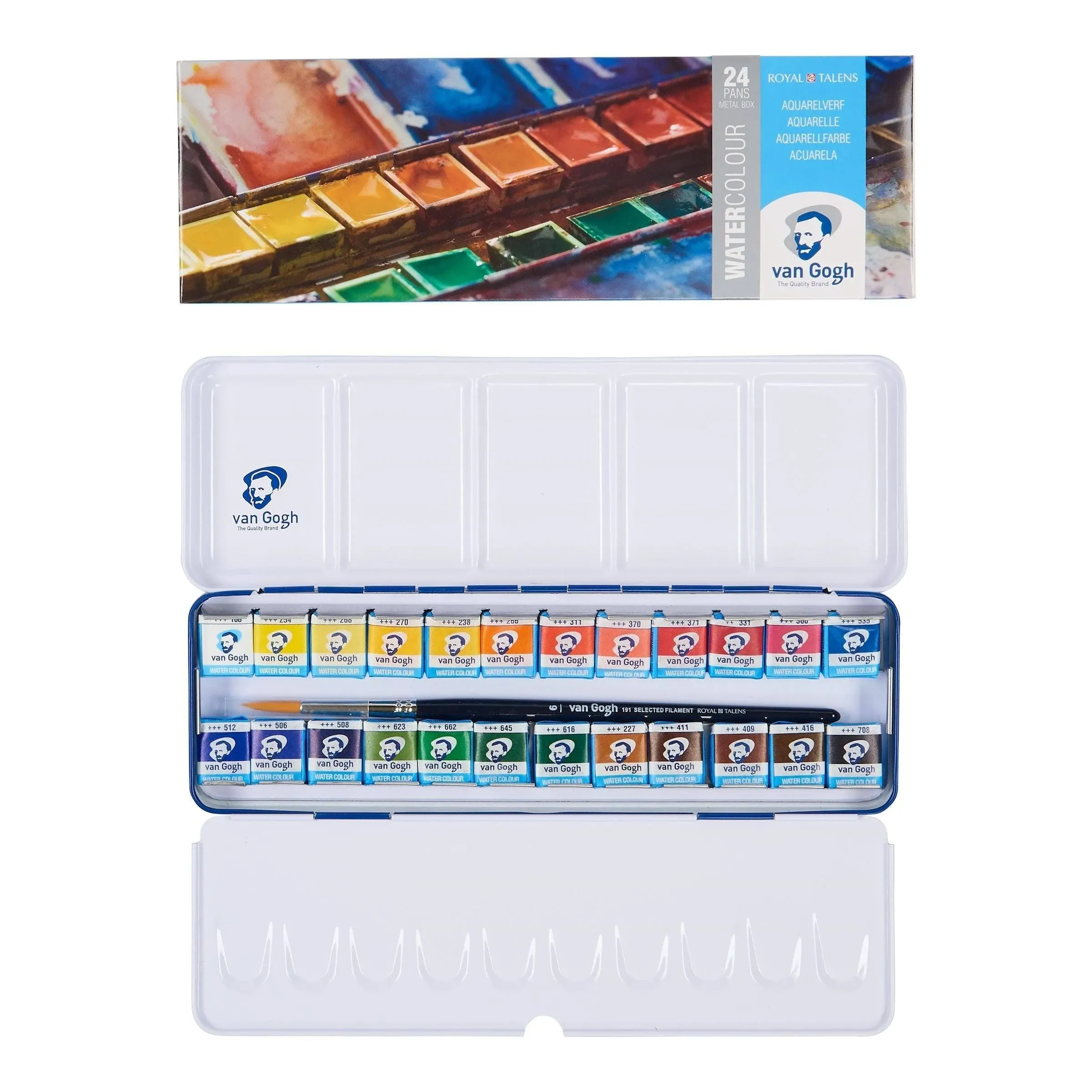 Van Gogh Watercolour 24 Pan Metal Pocket Box -20838624