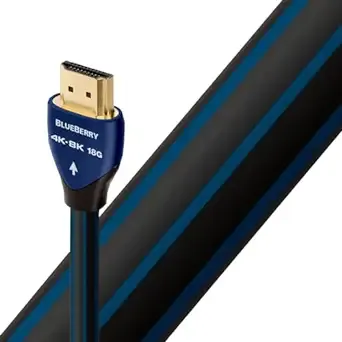 AudioQuest Blueberry 18 4K-8K High Speed HDMI Cable w/ 18Gbps, UHD, HDR & eARC - 0.75M (2' 6")