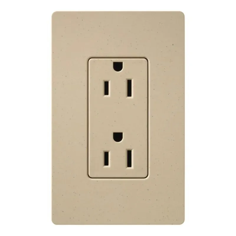 Lutron Satin 15A Receptacle Desert Stone (SCR-15-DS)