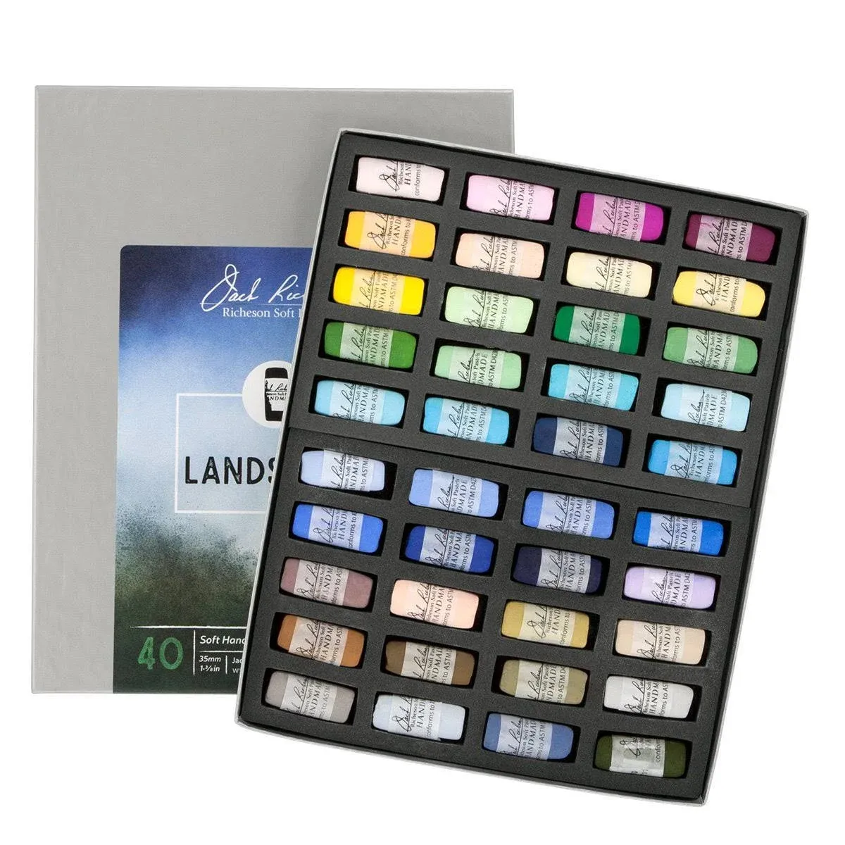 Richeson Soft Handrolled Pastels - Landscape, Set of 40