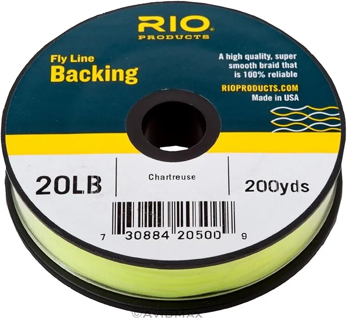 Rio Dacron Fly Line Backing - 200yd - Chartreuse - 20lb