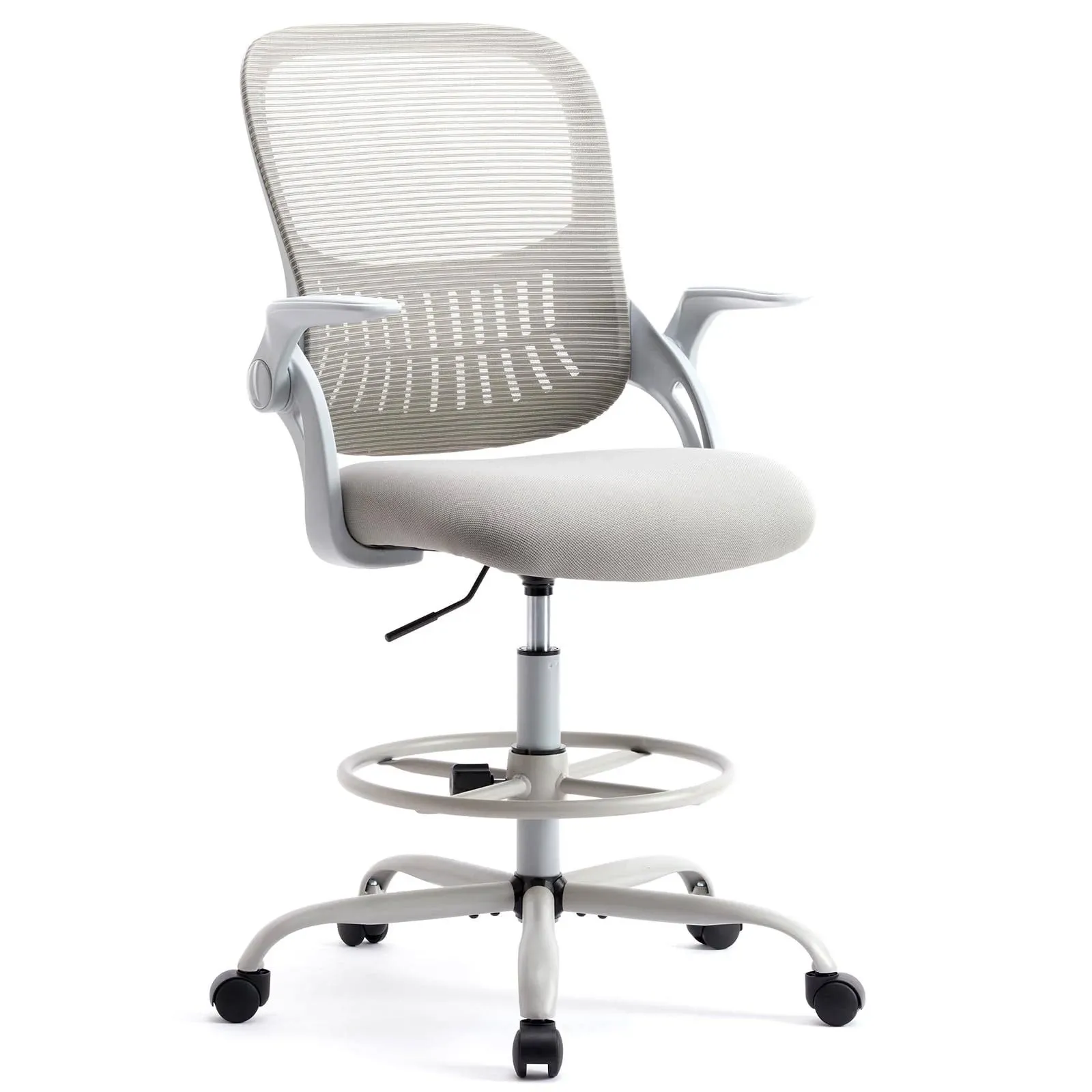 Smug Drafting Tall Office Chair, Grey