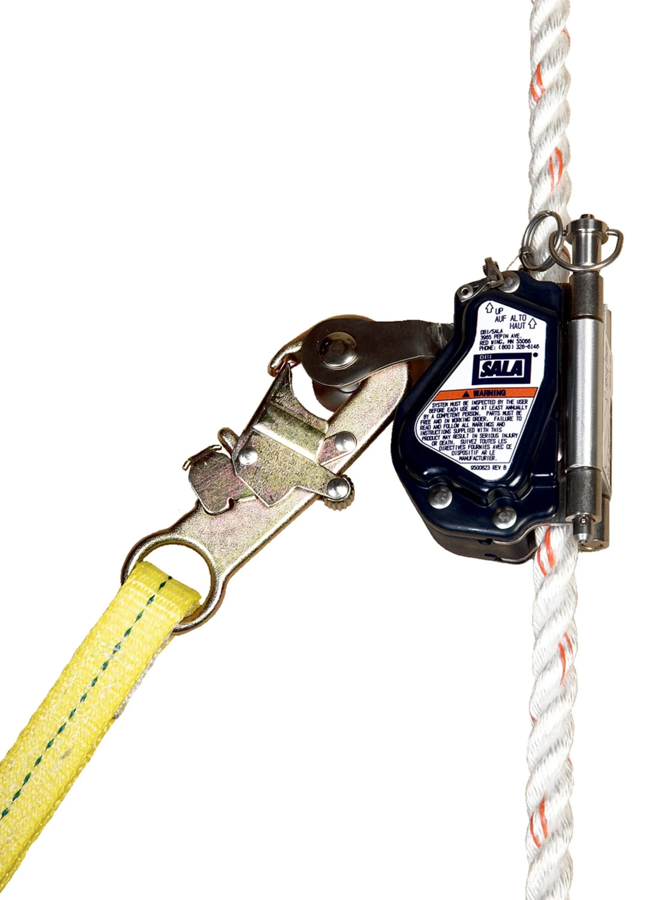 3M - 5000335 - 5/8&quot; Rope S/S 310lb Capacity DBI SALA Lad-Saf Reusable Mobile Rope Grab