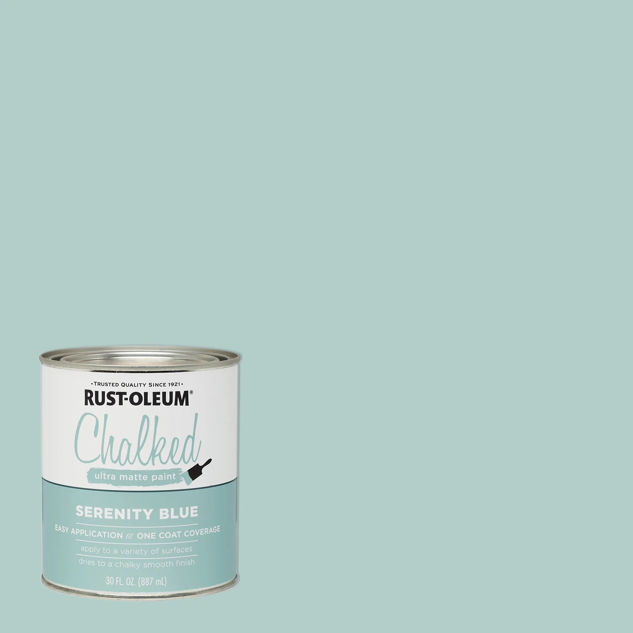 Rust-Oleum 285139-2PK Ultra Matte Interior Chalked Paint, , Serenity Blue, 30 oz (Pack of 2)