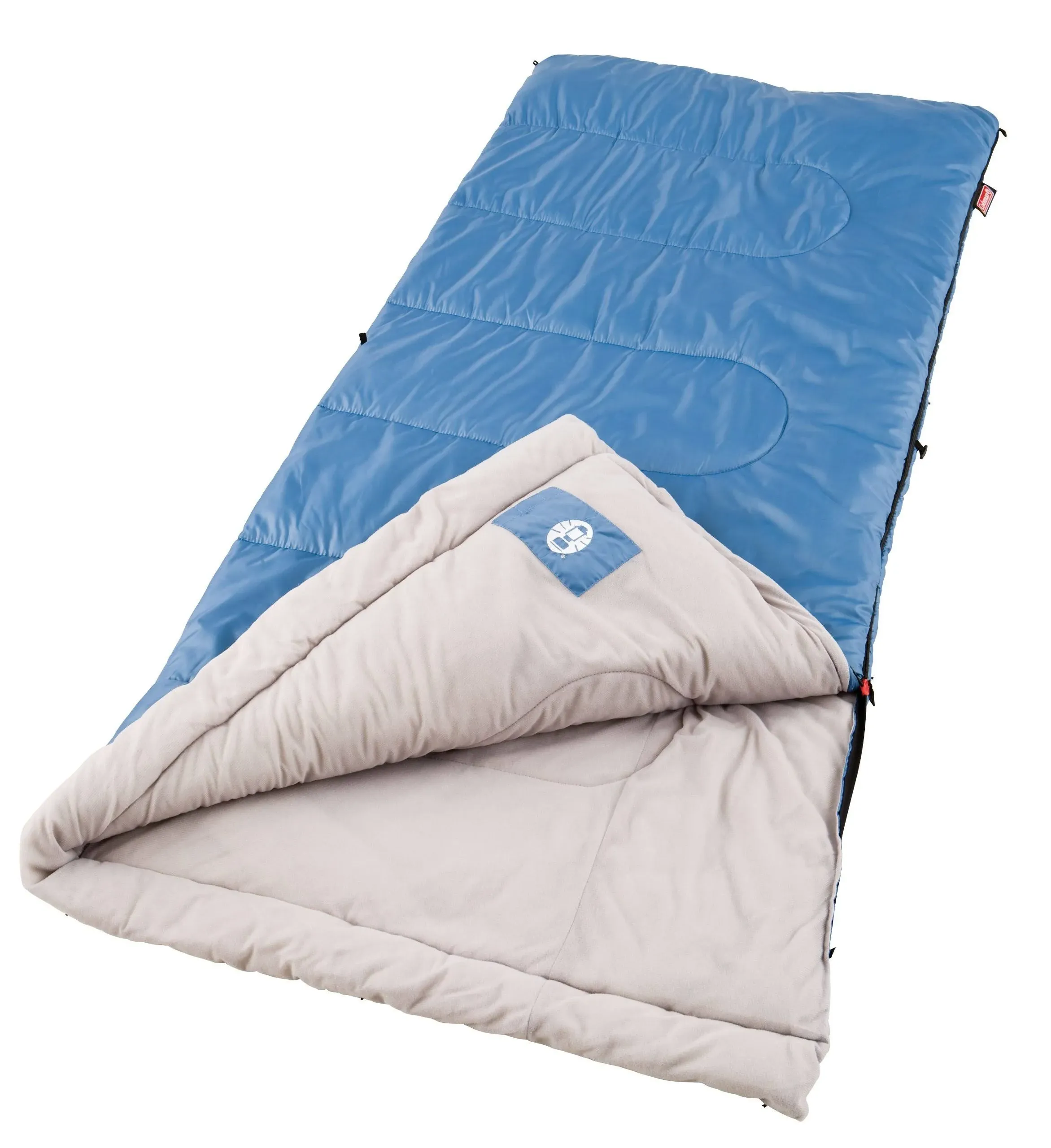 40 degrees Cool weather rectangular sleeping bag for adults, blue, 33&#034;x75&#034;