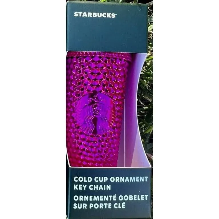 Starbucks 2022 Shiny Sangria Berry Bling Studded Keychain/ Ornament