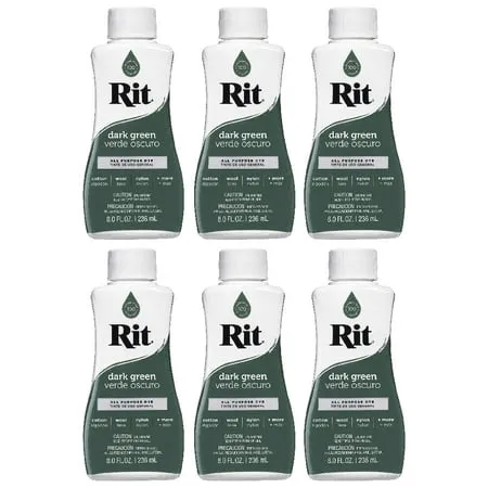 Rit All Purpose Liquid Dye 8 fl oz Dark Green 6 Pack