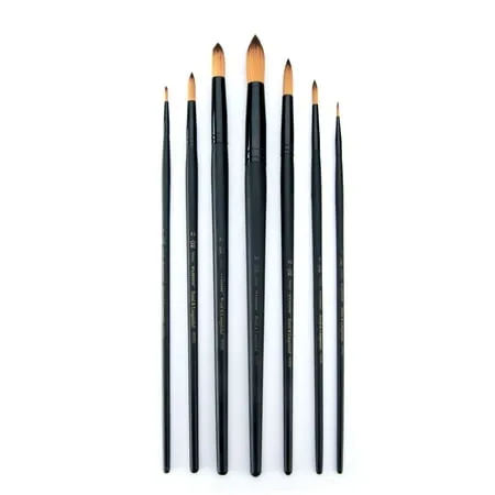 Royal & Langnickel - Majestic 7pc Long Handle Artist Paint Brush Set - Round