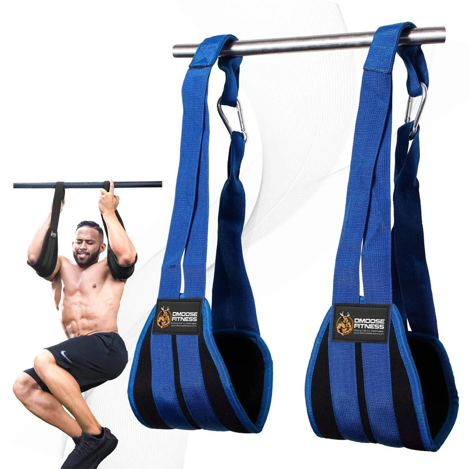 DMoose Fitness Hanging AB Straps for Abdominal Muscle Building and Core Strength ...