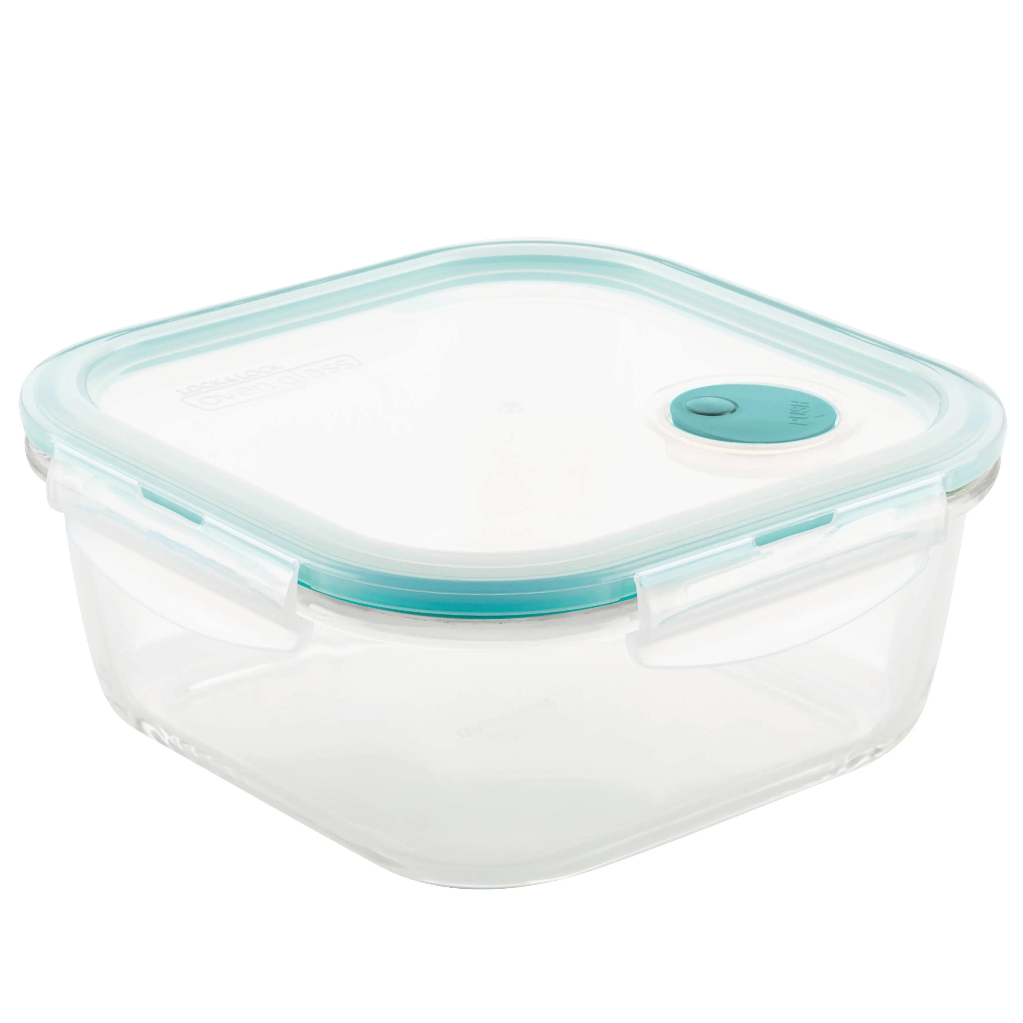 Lock & Lock Purely Better Vented Glass Food Storage Container, 47-Ounce, Clear